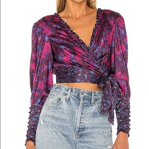 For Love & Lemons Pixie Wrap Top